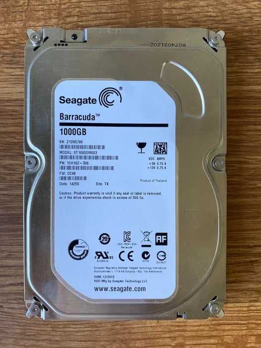 Жорсткі диски Samsung, Seagate, WD, Toshiba 320Gb-1Tb 2Tb 2,5 '' 3,5"
