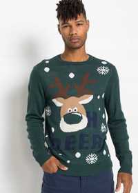 B.P.C sweter męski świąteczny wzór r.4XL
