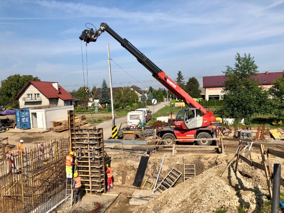 WYNAJEM Manitou MRT ładowarka teleskopowa obrotowa podnośnik KRAKÓW