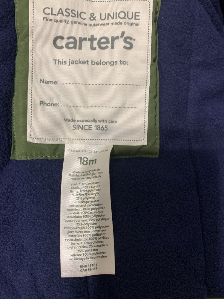 Куртка Carters 18m