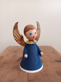 Aniołek vintage anioł figurka kolędnik szopka pod choinkę gwiazdka