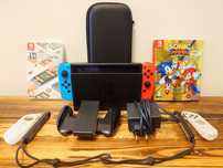 Nintendo Switch + zestaw 8 gier - stan idealny