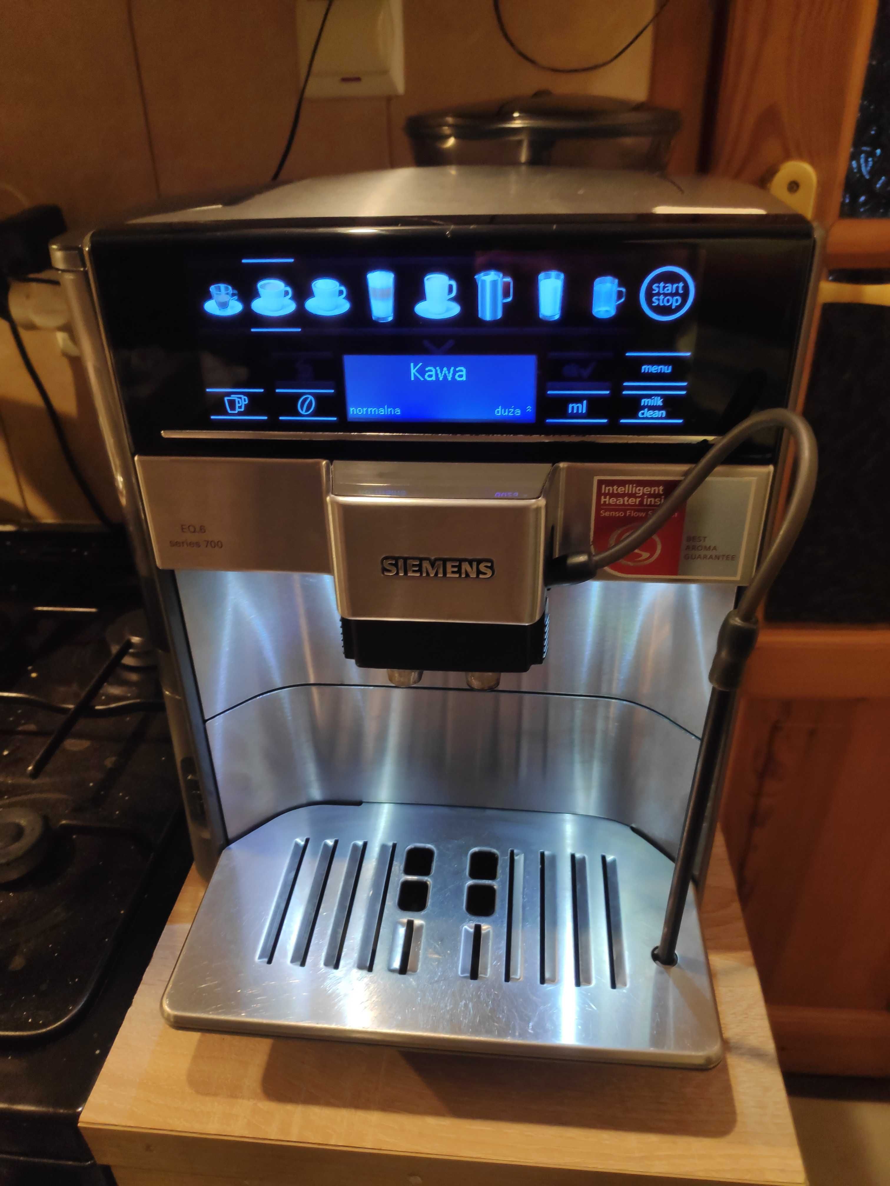 Ekspres ciśnieniowy Siemens EQ 6 series 700 Inox dotyk Wwa