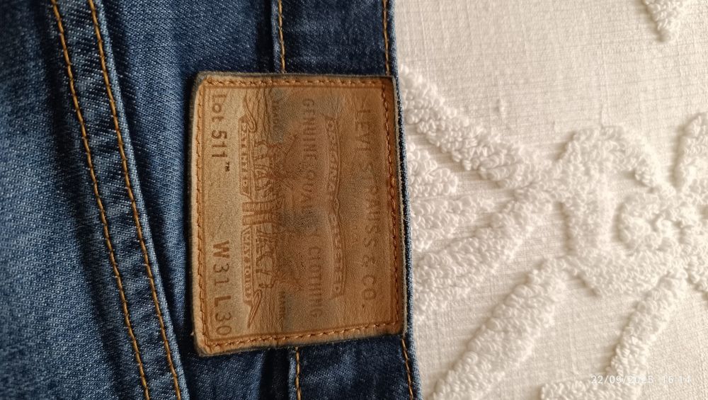 Calças de ganga de homem da Levi's 511