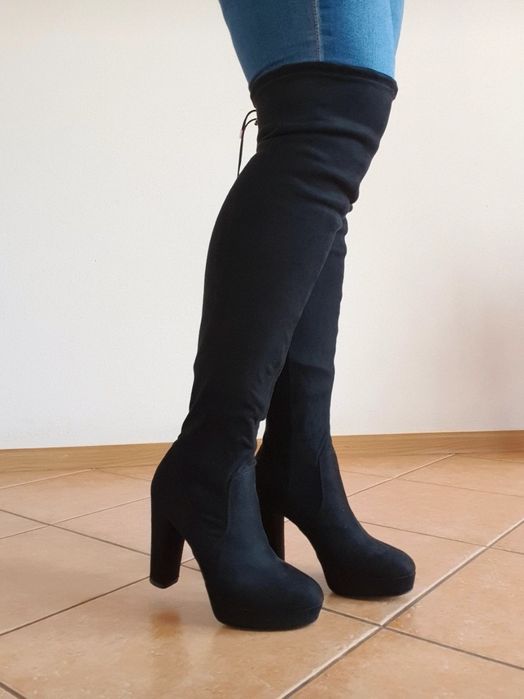 Wysokie czarne  kozaki