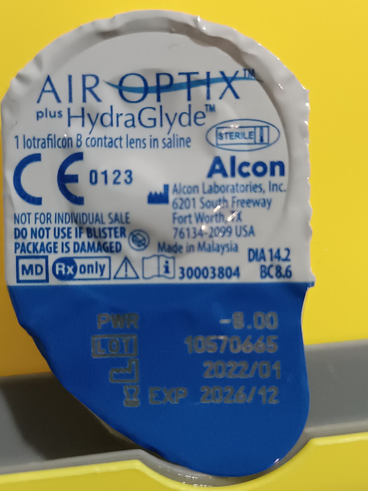 Лінзи Air Optix ( -8.00)
