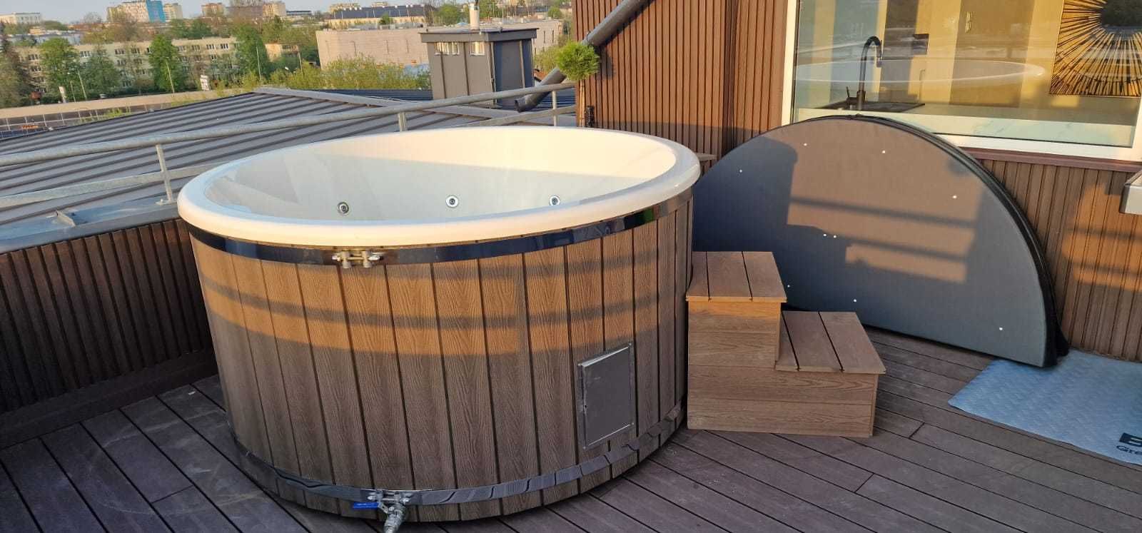 Balia Ogrodowa, Ruska Bania, Hot Tub, SPA Hydromasaż Pokrywa Termiczna