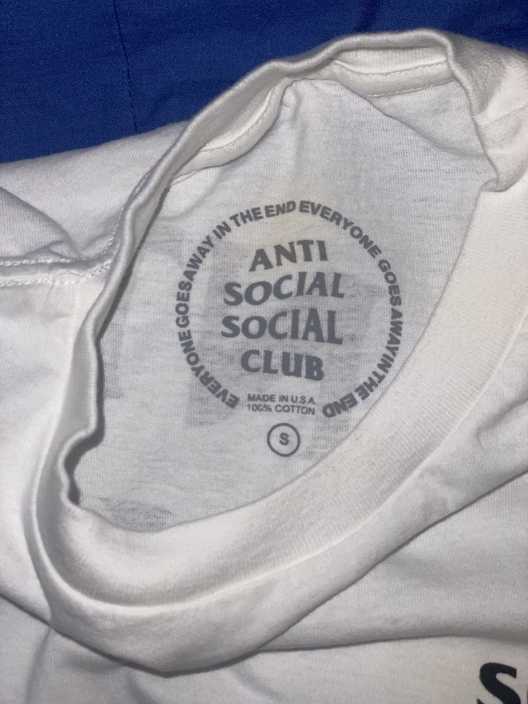 T shirt branca anti social social club