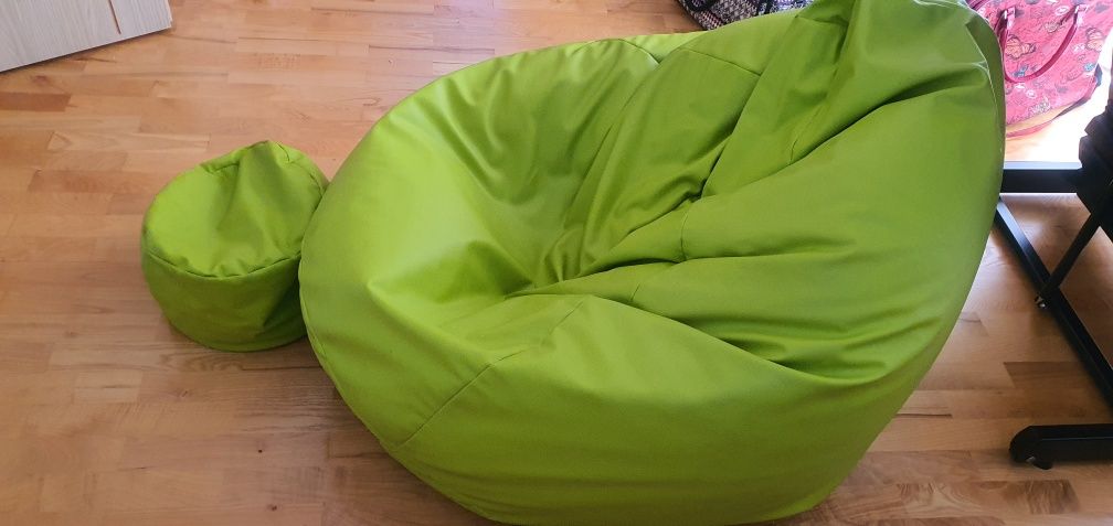 Pufa z podnużkiem duża XXL