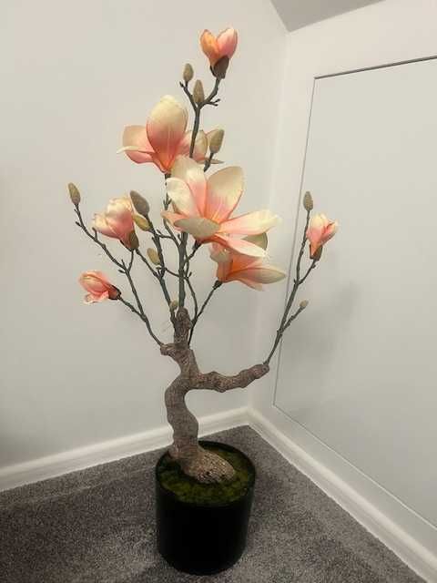Piękna Magnolia sztuczna w doniczce 80cm drzewko Nowa