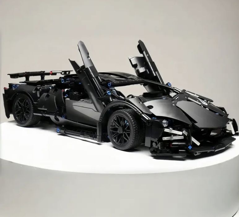 Контсруктор 1300 деталей спортивна машинка 36*17см lego technic черная