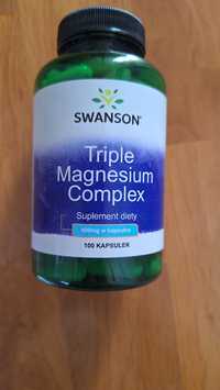 Triple Magnesium Complex Magnez Swanson 100 kapsułek