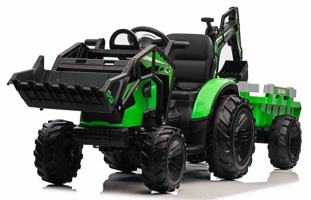 Koparka Traktor na akumulator z Przyczepą 720-T auto pojazd dla dzieci