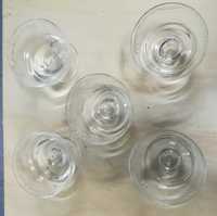 Taças sobremesa em vidro com pé (5 unidades)