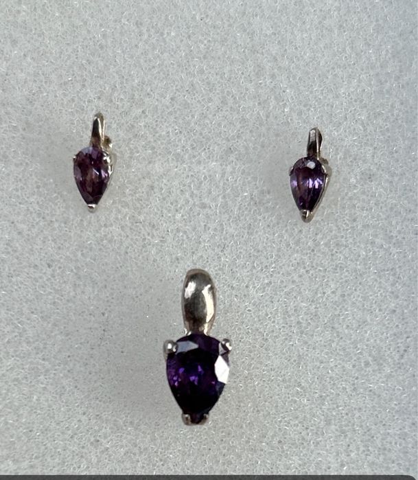 Kolczyki i zawieszka Srebro