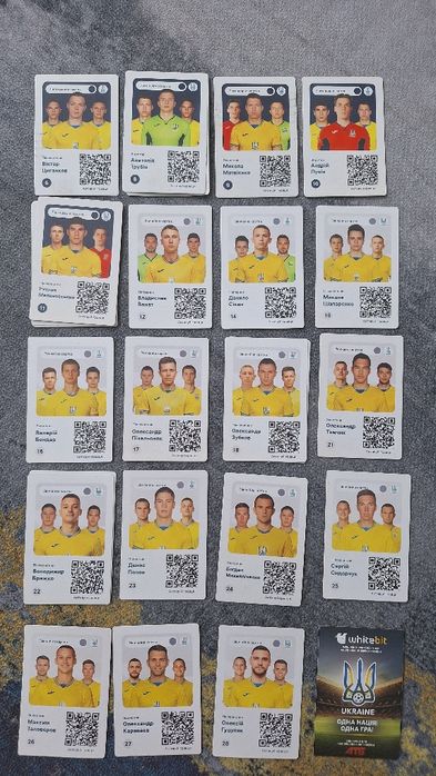 Карточки атб, футболісти, збірна України,  Будинок мрії
