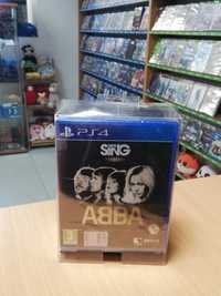 PS4 PS5 Lets Sing ABBA Nowa Folia + 2 Mikrofony Karaoke Playstation 4