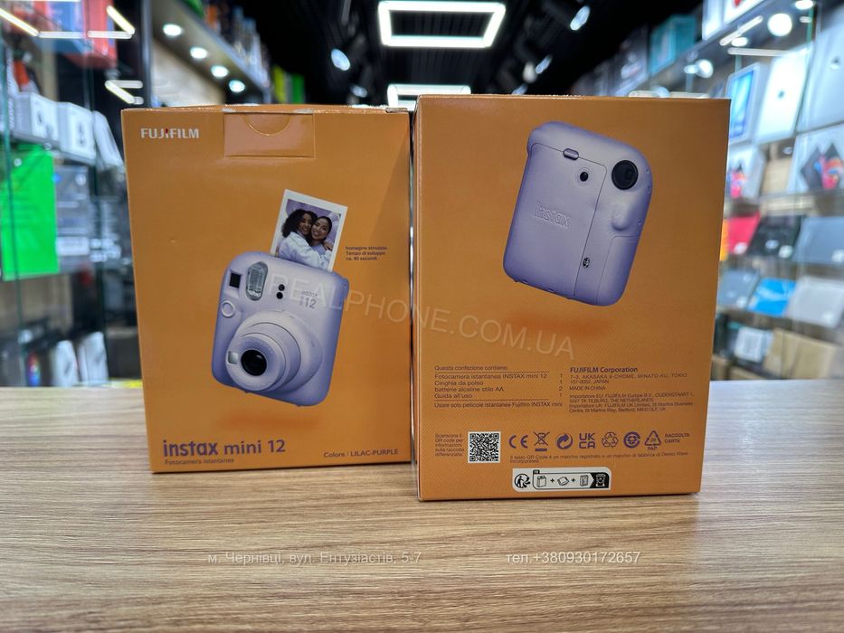 Фотокамера миттєвого друку Fujifilm Instax Mini 12 Lilac Purple