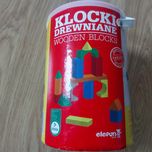 Klocki drewniane 100sztuk w pudełku; od 18 miesiecy
