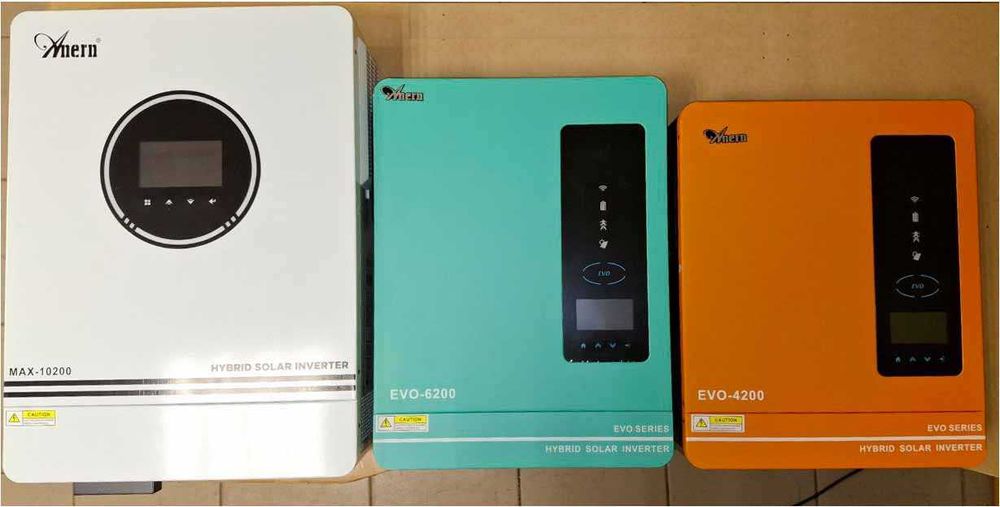 Гібридний сонячний інвертор Anern EVO-4200, EVO-6200, MAX-10200 /з ПДВ
