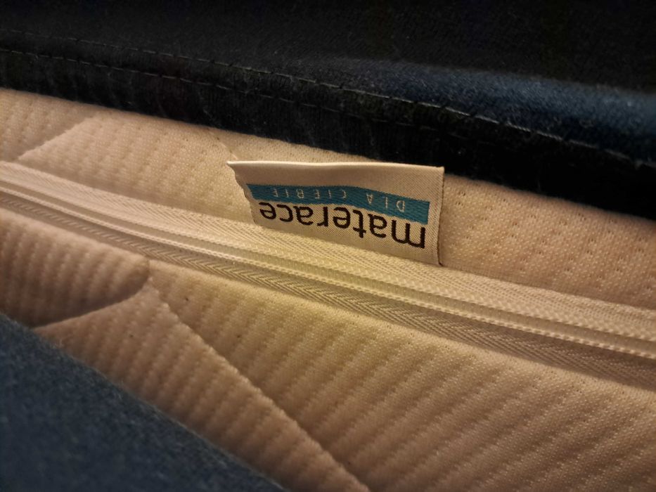 Łóżko jednoosobowe z materacem 2 szt