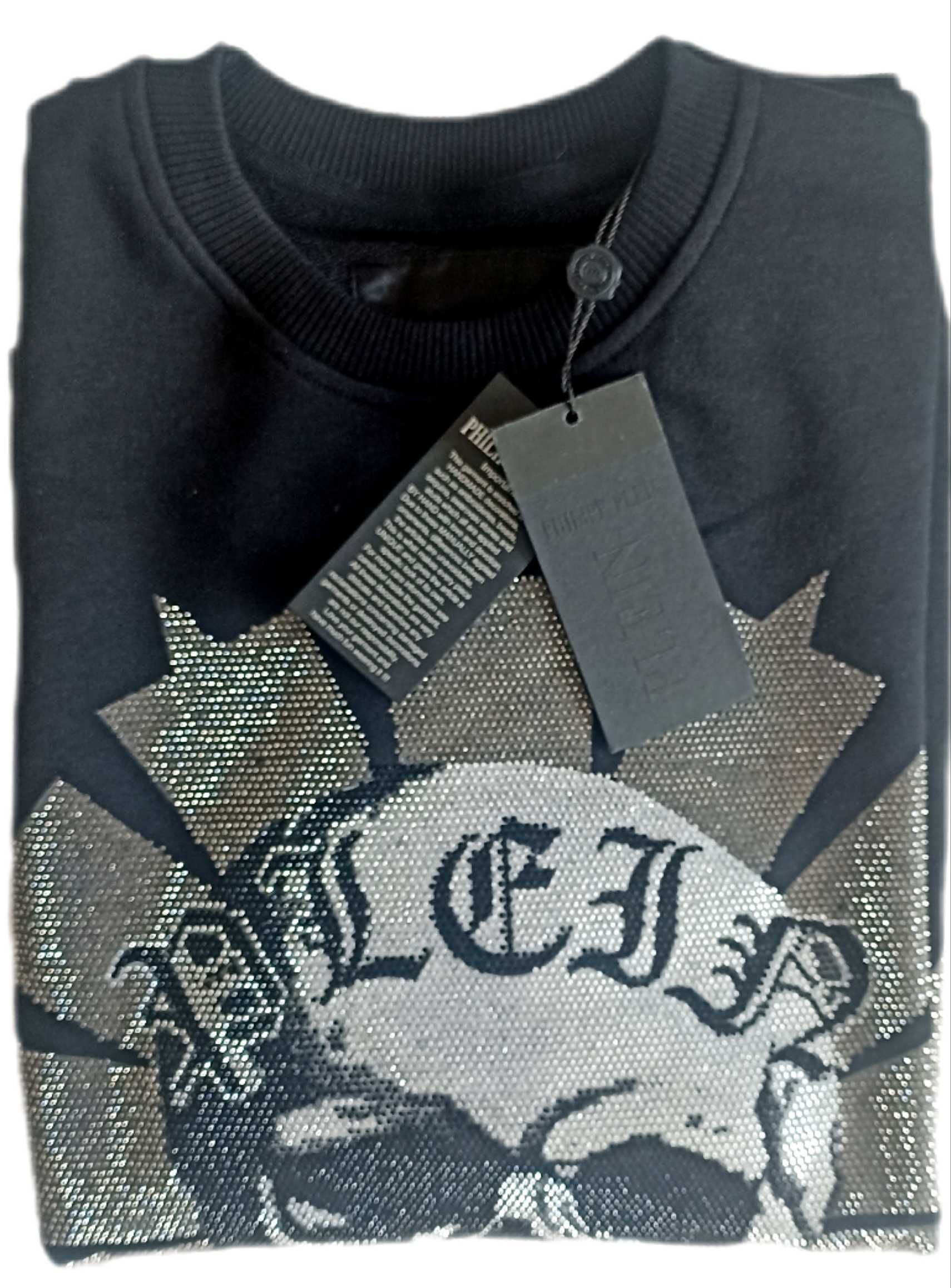 Philipp Plein czarna bluza r.S,M,L,XL,XXL