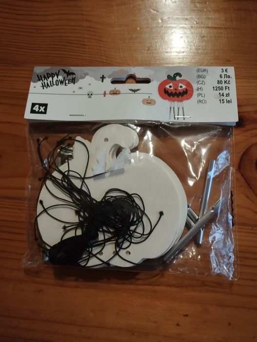 Halloween zawieszki dynie zestaw do majsterkowania