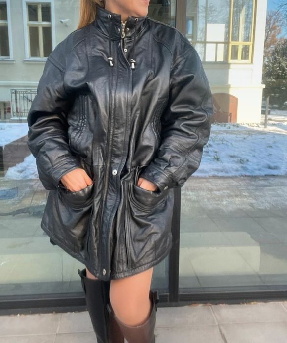 Kurtka skóra naturalna, klasyk L /XL, kurtka motocyklowa, oversize