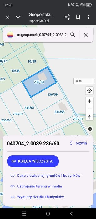 Działka budowlana Słońsk