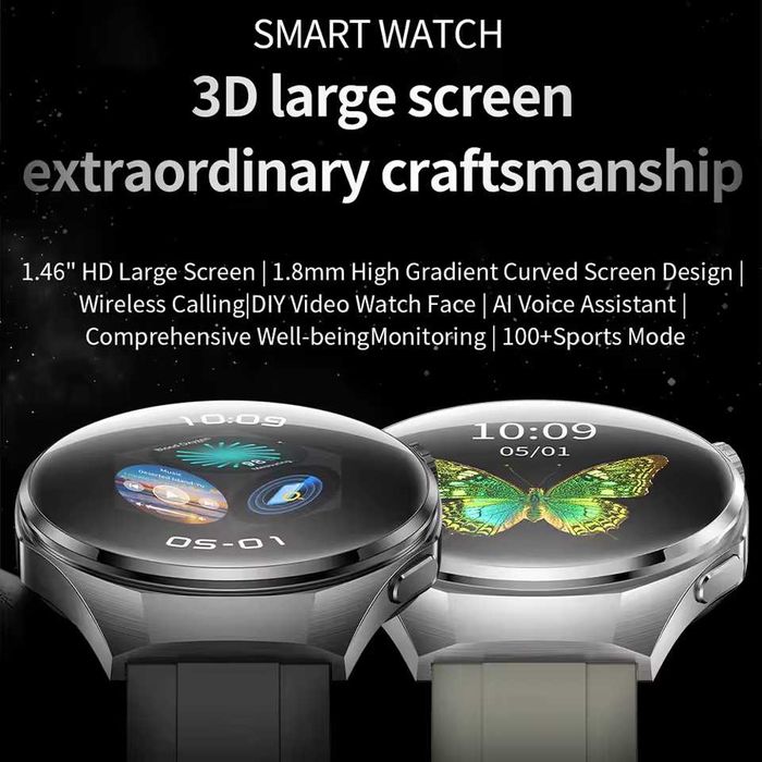 Смарт часы: EIGIIS V19 PRO. 3D-меню. Автосушка.