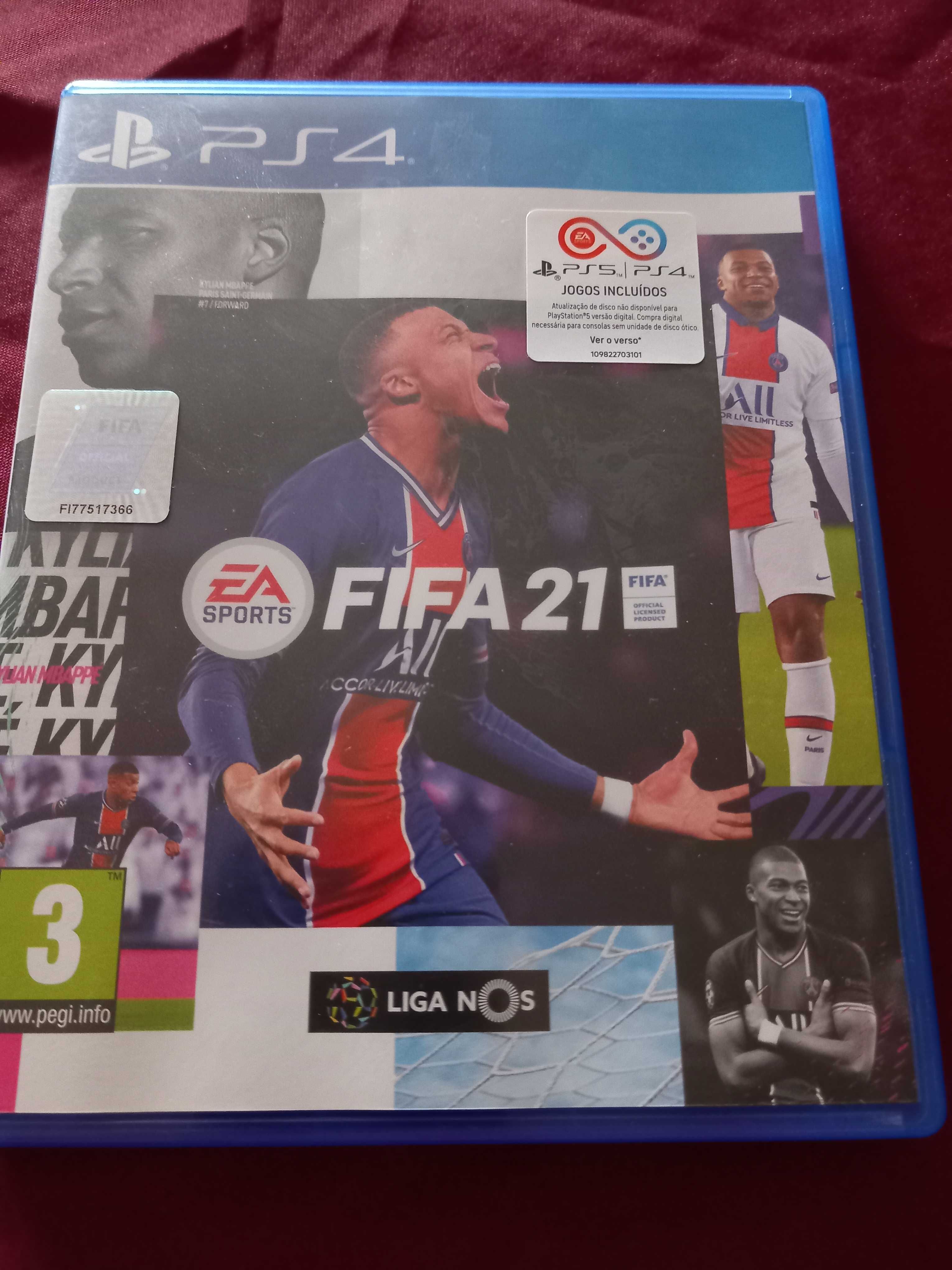 Jogo de Ps4 FIFA 21