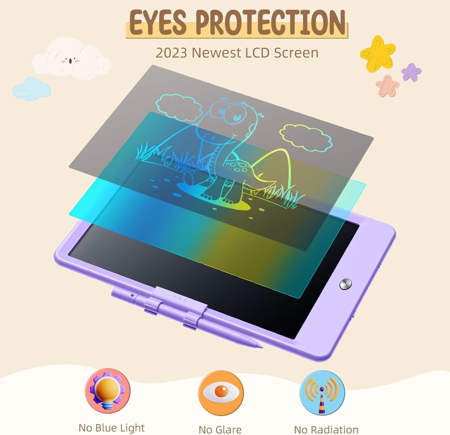 2x tablet graficzny, tablica do rysowania dla dzieci 12 cali multikolo
