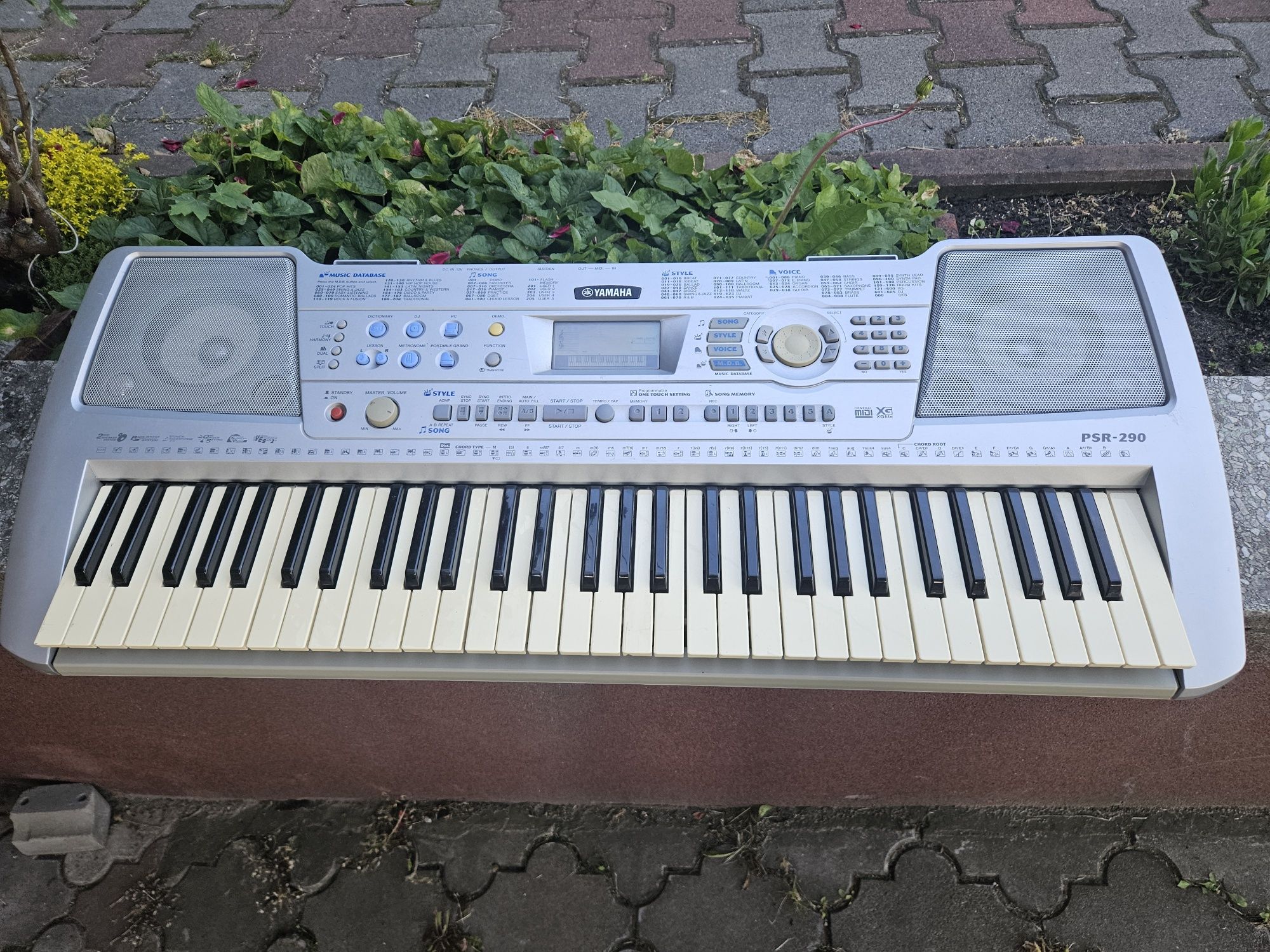 Yamaha psr 290 keyboard organy klawisze
