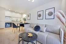 Salon z kuchnią 2 sypialnie, balkon – Centrum Rzeszowa ul. Lisa Kuli 9