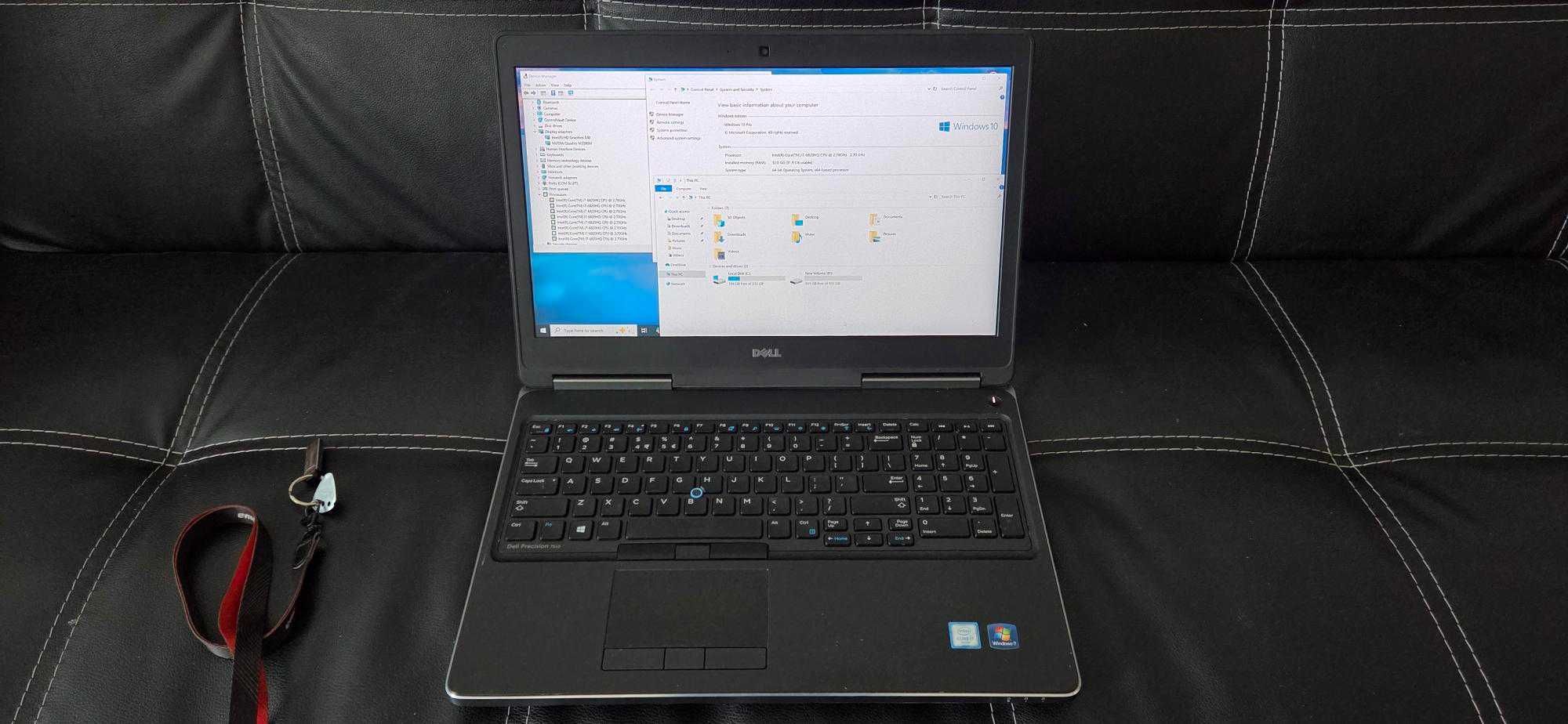 Ноутбук Dell Precision 7510 i7-6820HQ, 32 RAM, SSD 250m HDD 1Tb