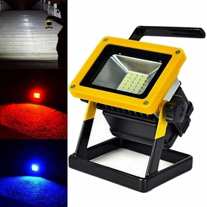 HALOGEN Przenośny LAMPA Robocza LED SMD Akumulator 100W Reflektor