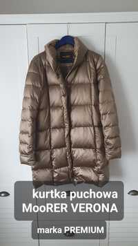 Khaki kurtka puchowa MooRER Verona płaszcz 40 / 42 premium
