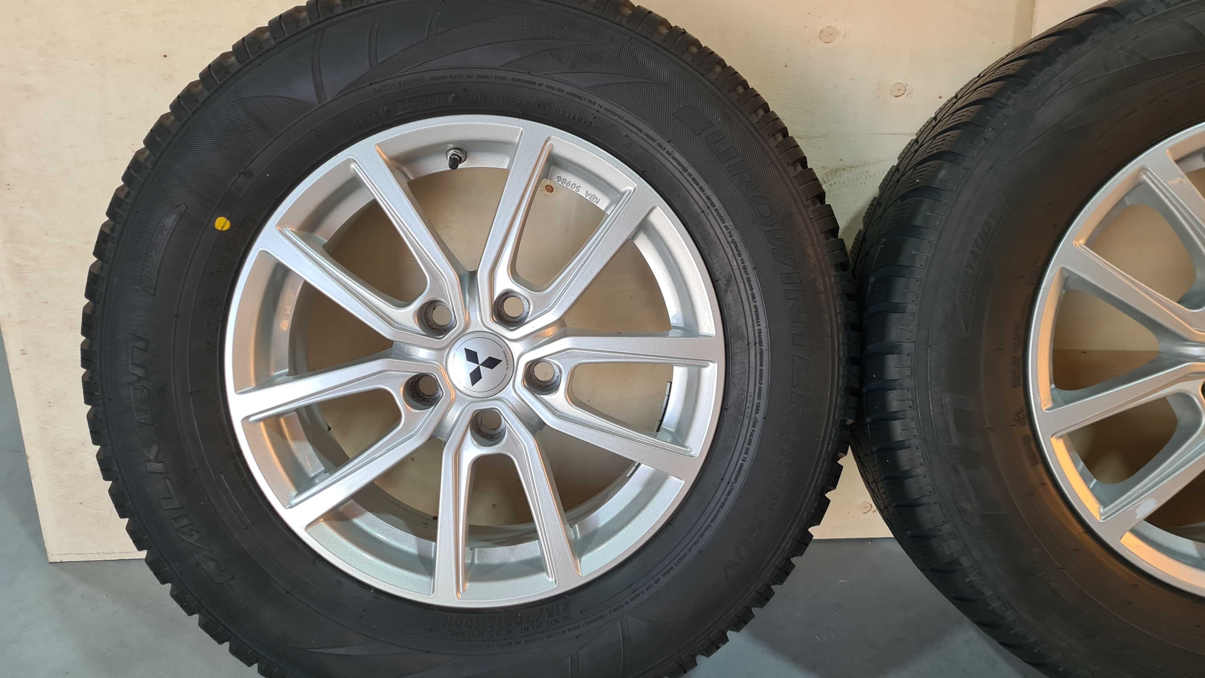 Koła Felgi Aluminiowe Mitsubishi ASX + NOWE Opony 215/70/16 R16