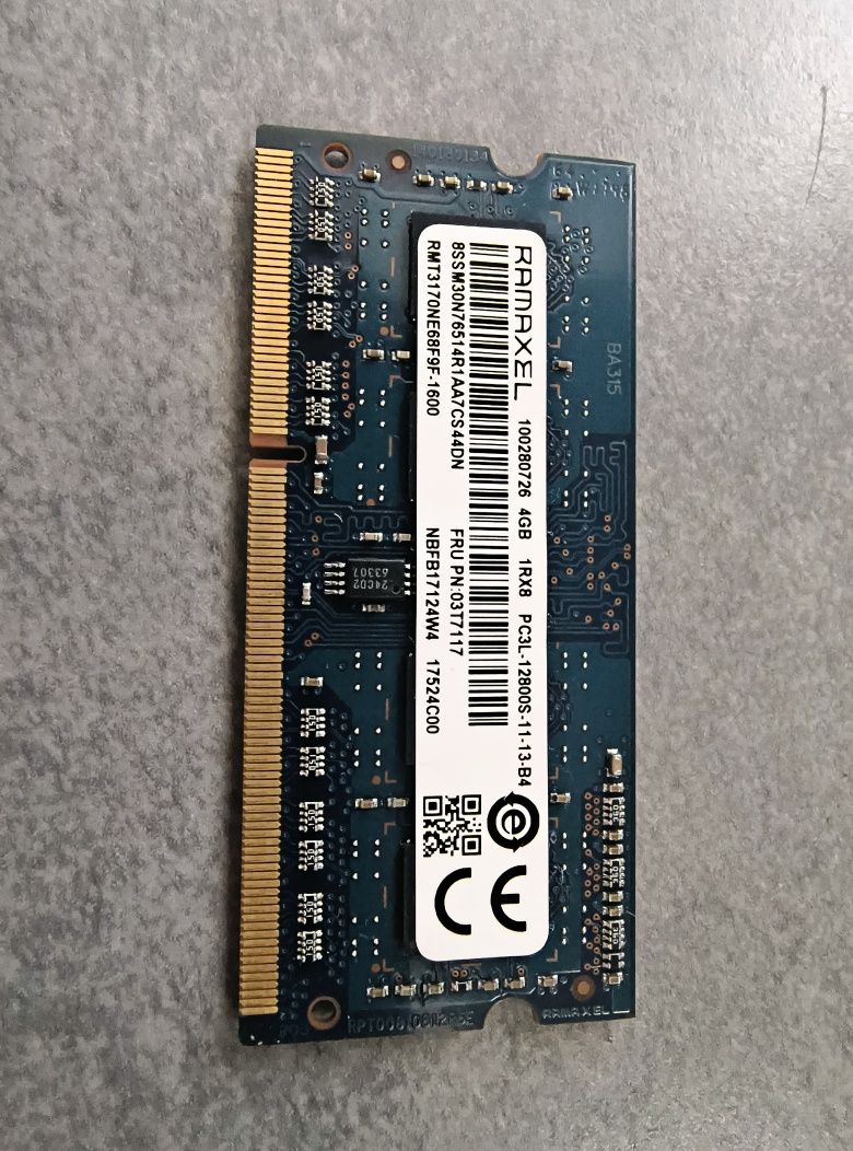 Pamięć RAM DDR3 4gb 1600mhz