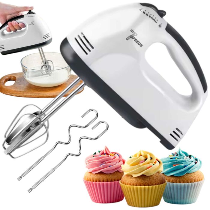 Mikser ręczny kuchenny robot 260W 2 rodzaje mieszadła