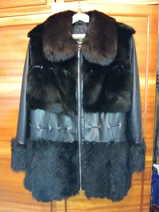 Продам теплую кожано-меховую куртку