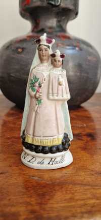 Matka Boska z Jezuskiem XIXw. Porcelana Notre Dame de Hall antyk