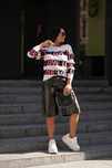 Bastet_fashion sweterek paski napis LOVE dżety rozmiar uniwersalny