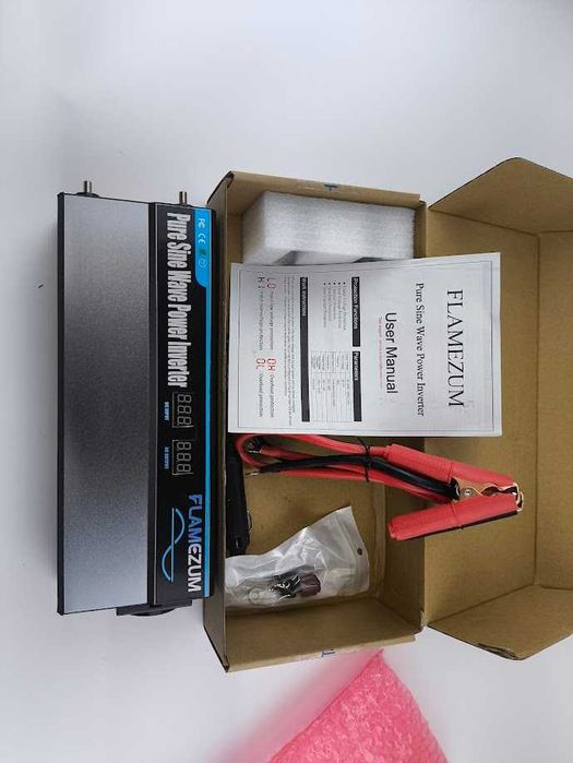 Falownik sinusoidalny 1000 W do samochodów, przetwornik napięcia 12 V