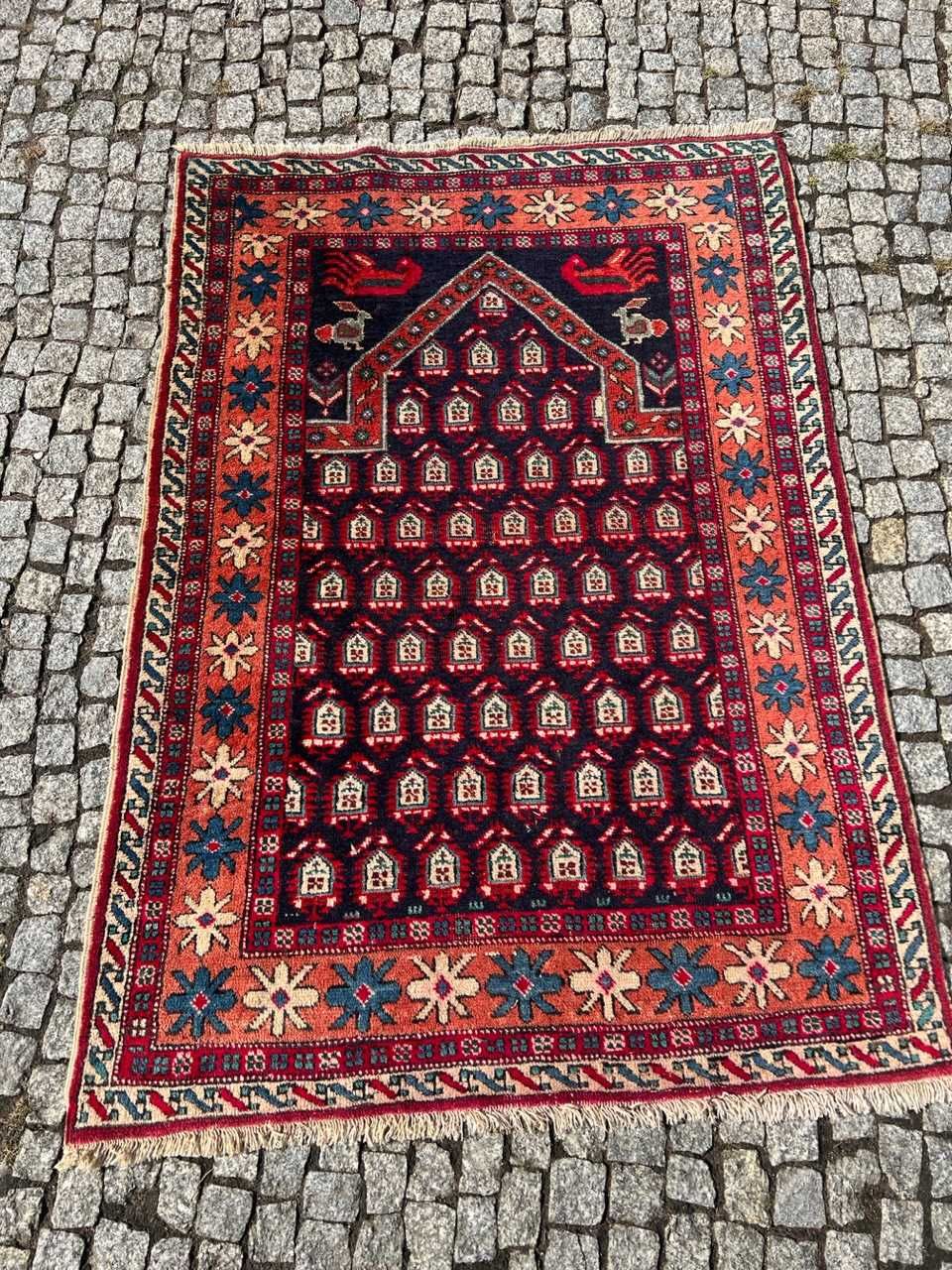 Antyczny dywan perski ręcznie tkany ABADEH 152x108 galeria 6 tyś