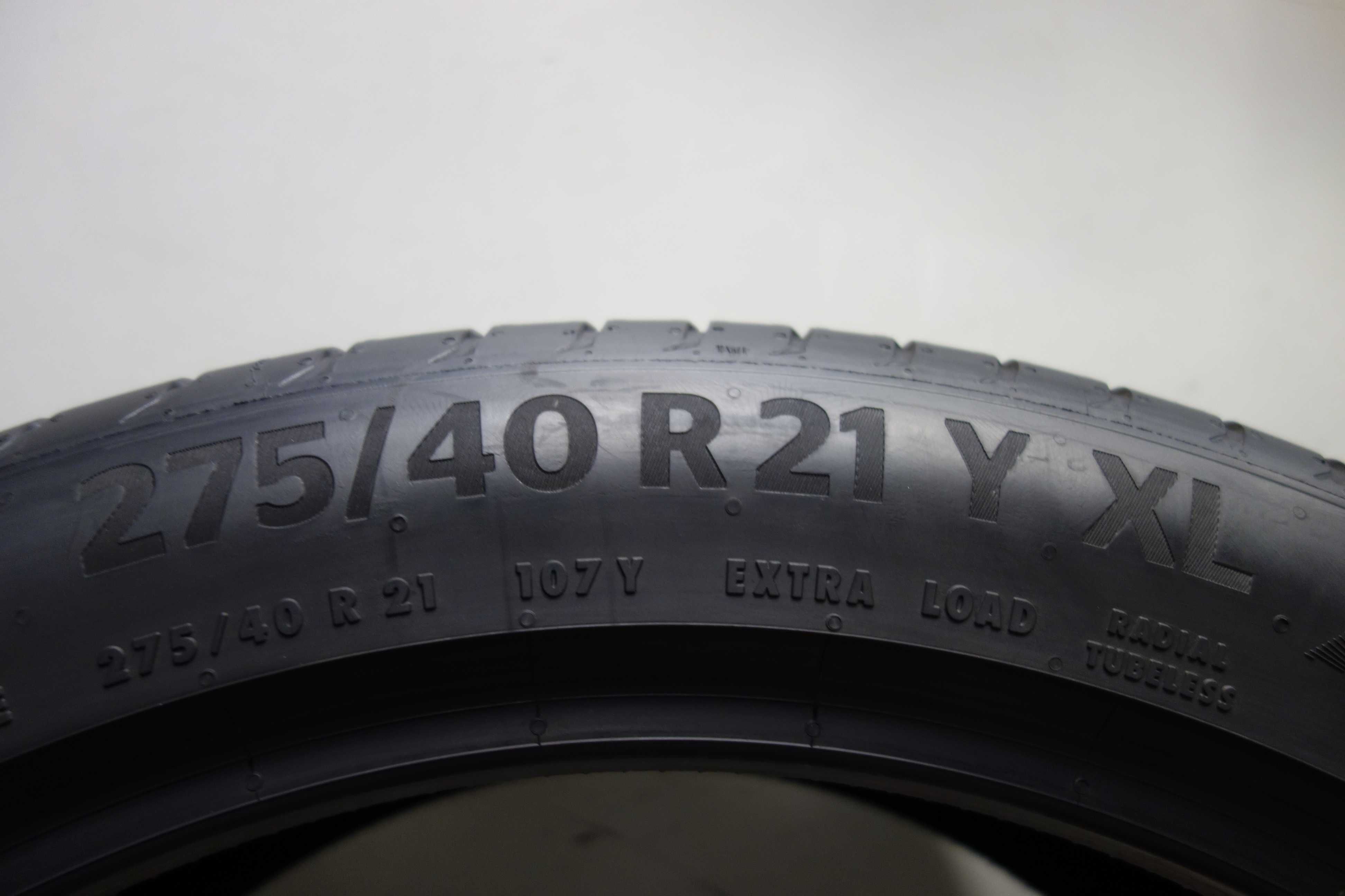 275/40/21 CONTINENTAL Premium Contact 6 XL Lato