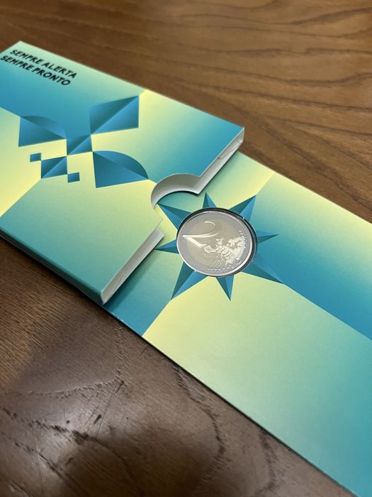 Moeda proof de 2€ comemorativa do escotismo