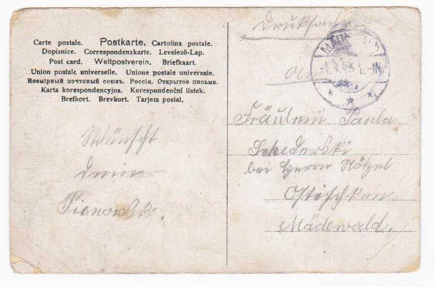 Cztery stare niemieckie pocztówki święta