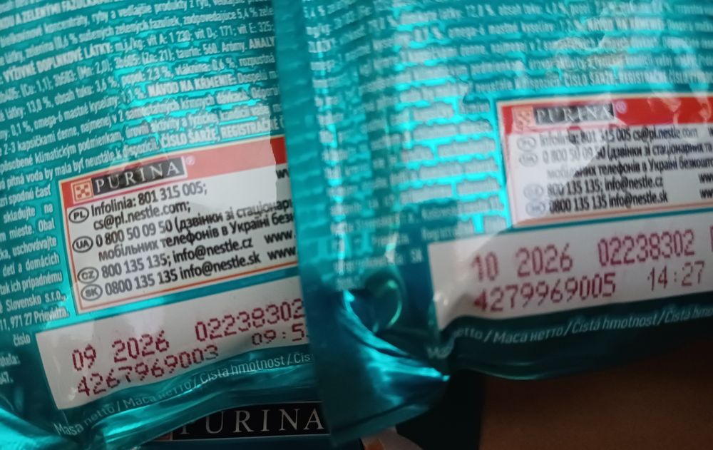 10 saszetek Purina One dla kota