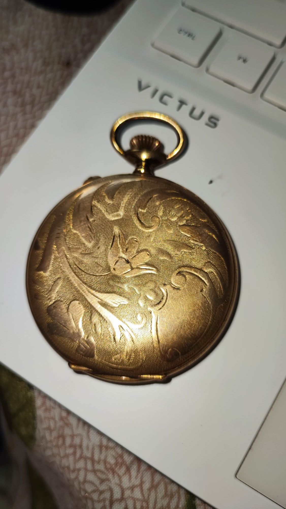 Relógio de Bolso com banho de ouro Chronométre